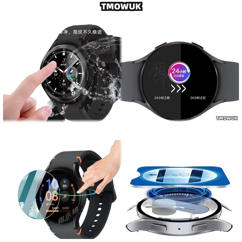 

For Samsung Galaxy Watch6 Classic 40mm Watch7 Ultra FE 47 44 43mm HD Tempered Glass Screen Protector Military Spec