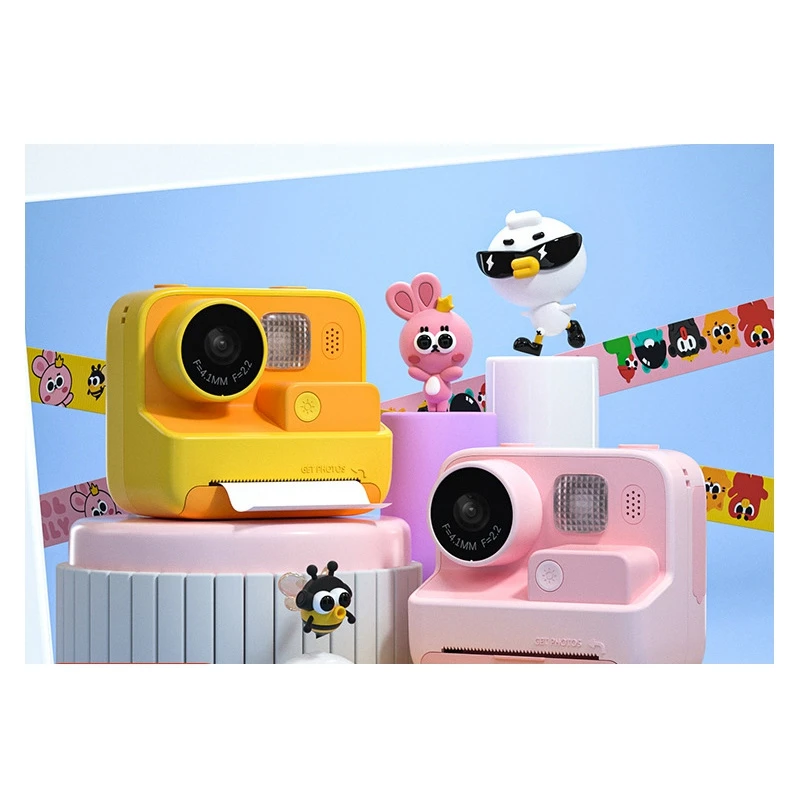 Children Instant Camera HD 1080P Video Photo Digital Print Dual Lens Photography With Print Paper Camera