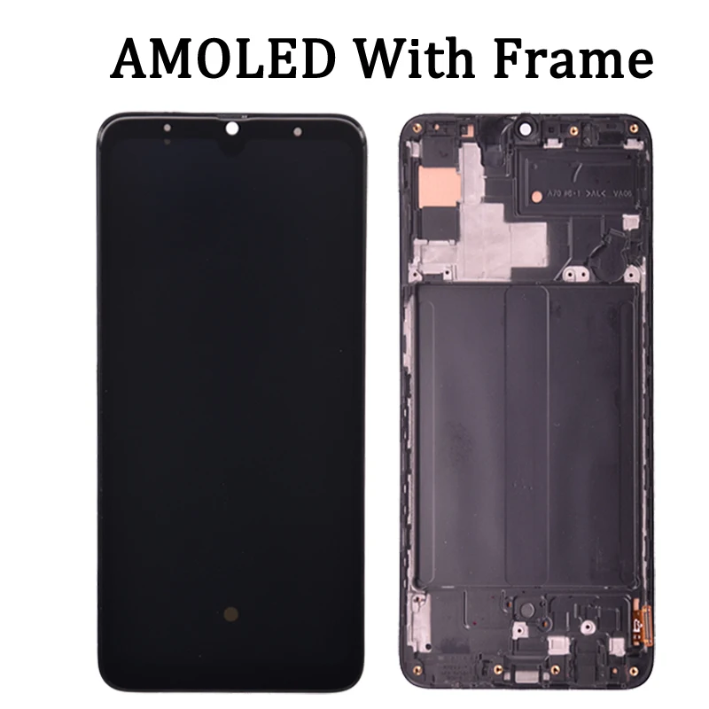 Super Amoled For Samsung A70 Display A705 A705FN A705YN A705F A705GM  LCD Touch Screen Digitizer Assembly Replacement