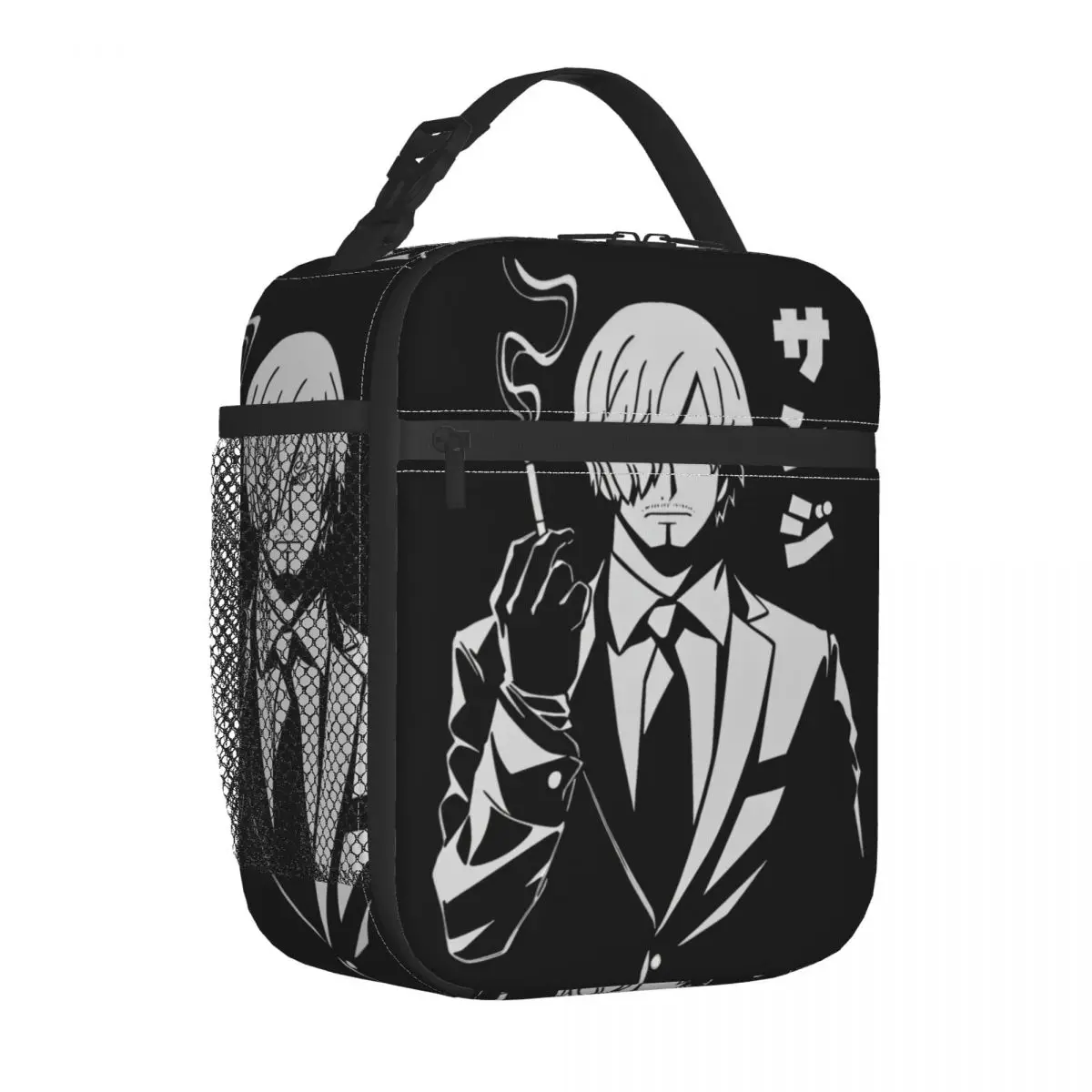 Sanji Vinsmoke One Piece Insulated Lunch Bag Portable Meal Container Cooler Bag Lunch Box Tote Office Picnic Food Handbags