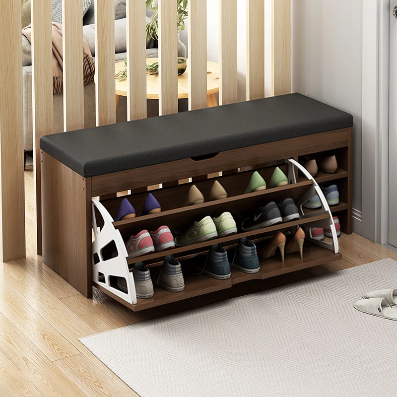 

Shoe Rack Simple Home Doorway Space-Saving Artifact Can Sit Small Narrow Tilting Cabinet