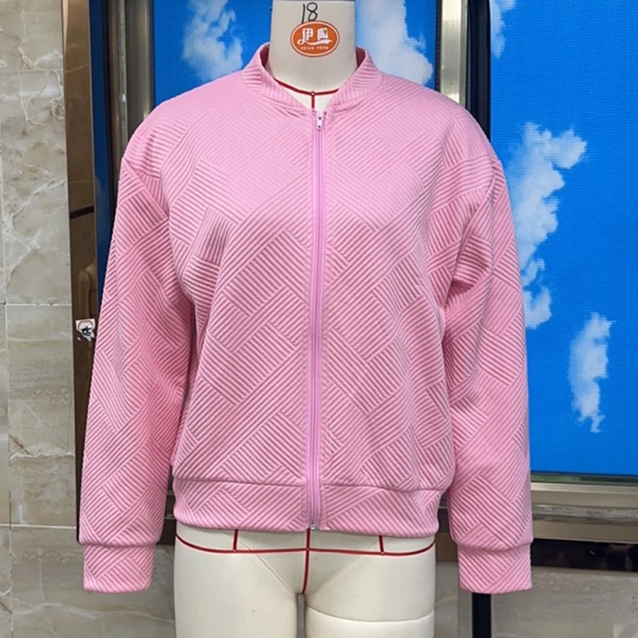 

Женская весенняя качественная куртка-бомбер с длинным рукавом на молнии, однотонная, повседневная верхняя одежда