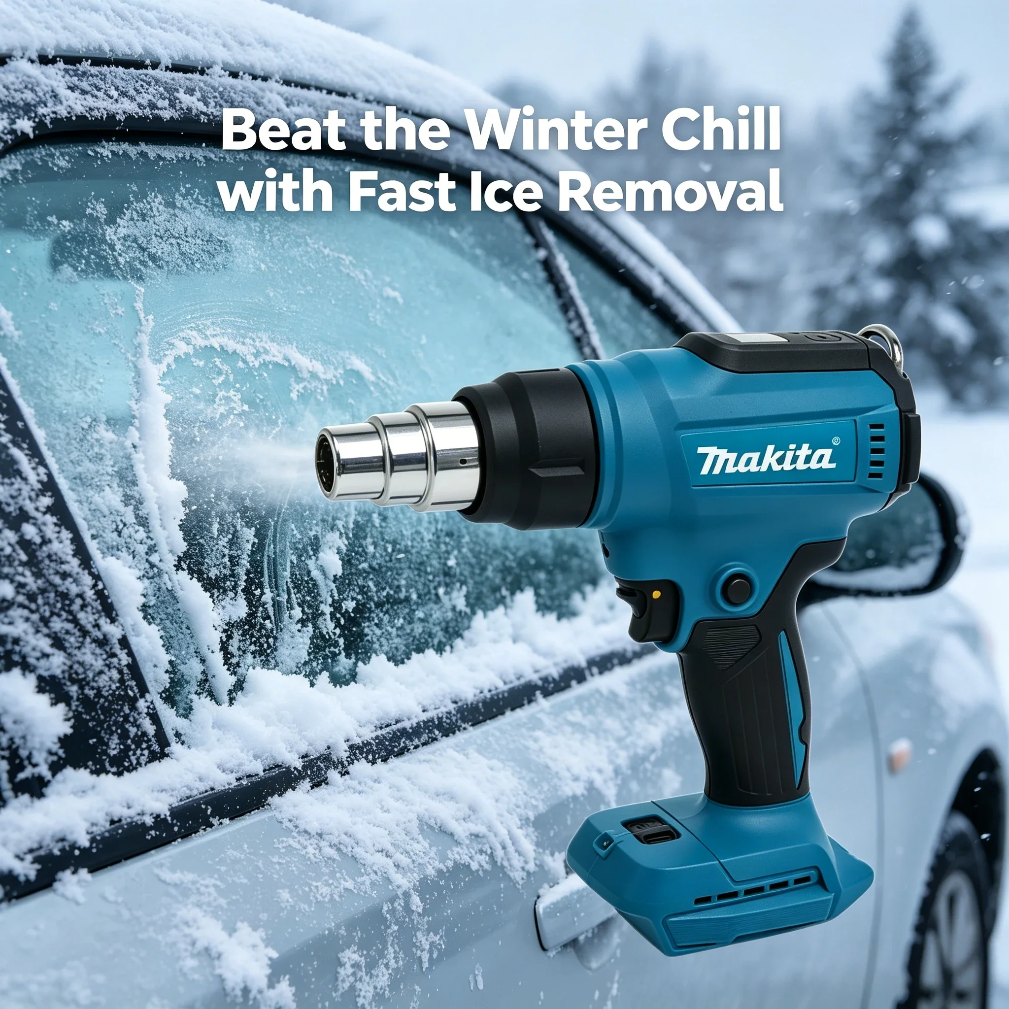 Makita 550°C Temperature Control Heat Gun 18V Cordless Handheld Hot Air Gun With LED Display Soldering Thermal Blower（bare tool）