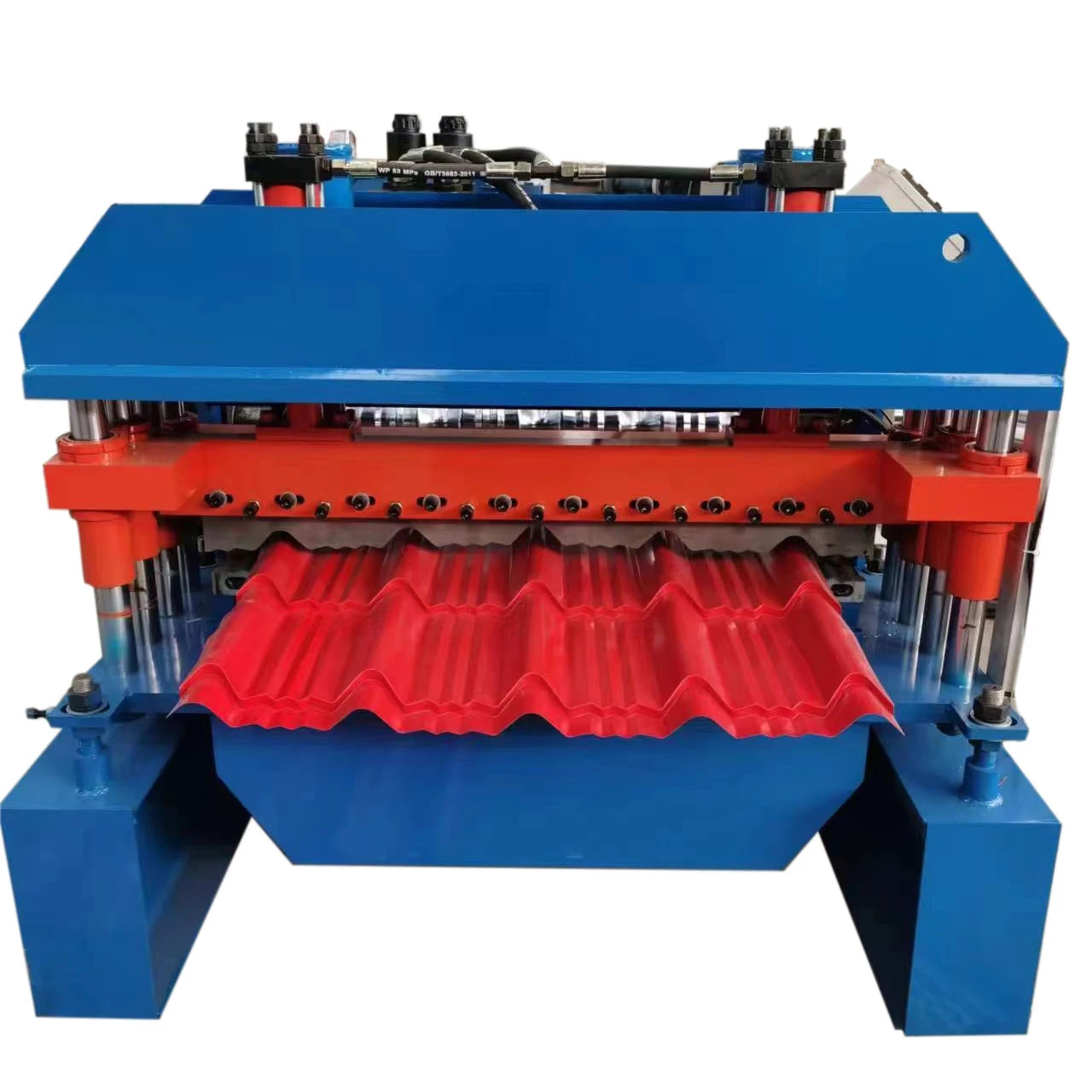 Glazed Aluminum and Metal Single Layer Roofing Tile Roll Forming Processing Machine Equipment