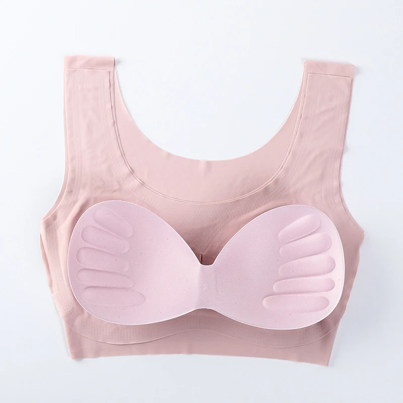 Ice Silk Sleep Bra for Women Sexy Lingerie Seamless Vest Women Underwear Yoga Sports Bralette Нижнее Белье Женское