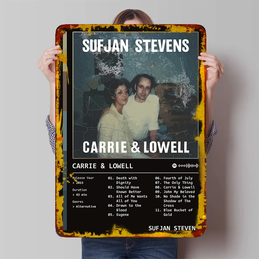 Sufjan Stevens Carrie & Lowell обложка альбома художественный железный постер винтажный музыкальный декор для домашней стены
