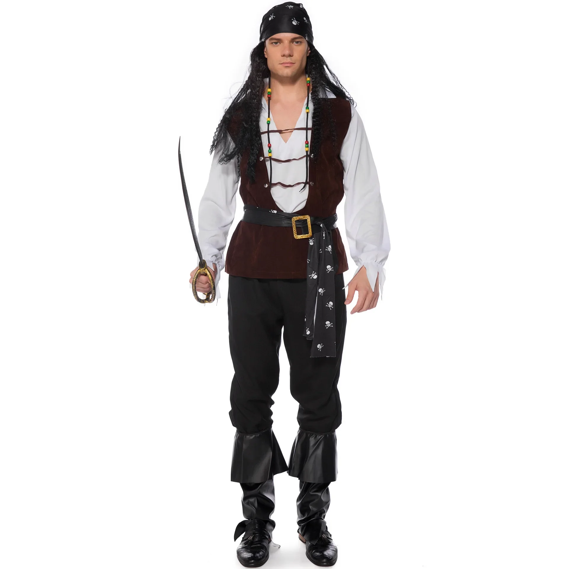 Halloween Male Pirate Adult Game Play Costume