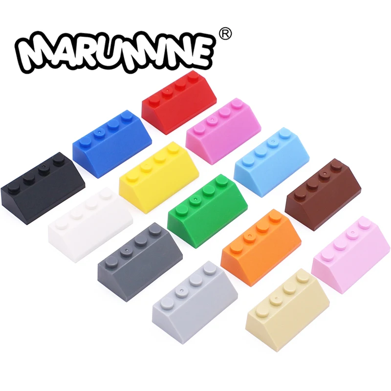 Marumine 2x4 Slope Bricks Part Roof 80PCS Classic Block Create Classic MOC Building Blocks Compatible with 3037 Base Accessories