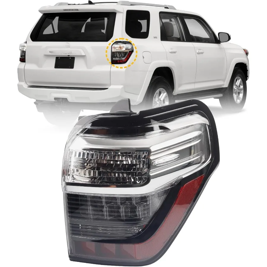 

Правый задний фонарь со стороны пассажира, совместимый с заднем задним фонарем 20142024 4Runner для повышенной видимости и безопасности