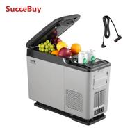 SucceBuy Car Refrigerator12 Volt Car Armrest Refrigerator Fridge Single Zone Portable Freezer -4℉-68℉ Adjustable Range 12/24V DC