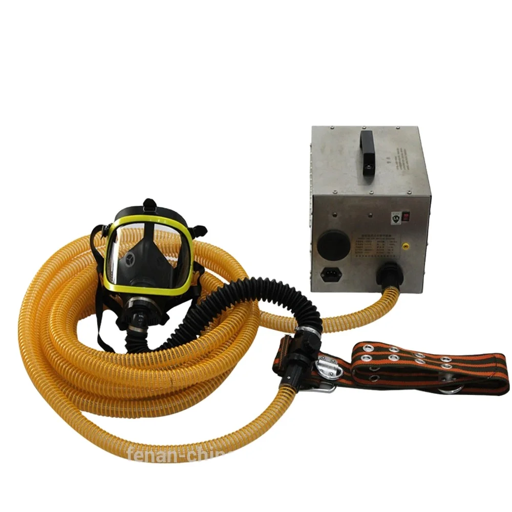 Portable Powered Long Tube Respirator Face Gas Mask Air breathing appratus