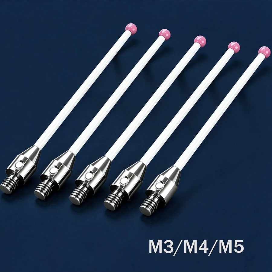 Three coordinate ruby ball ceramic contact pin M3 M4 M5 CNC machine dedicated high-precision measuring pin