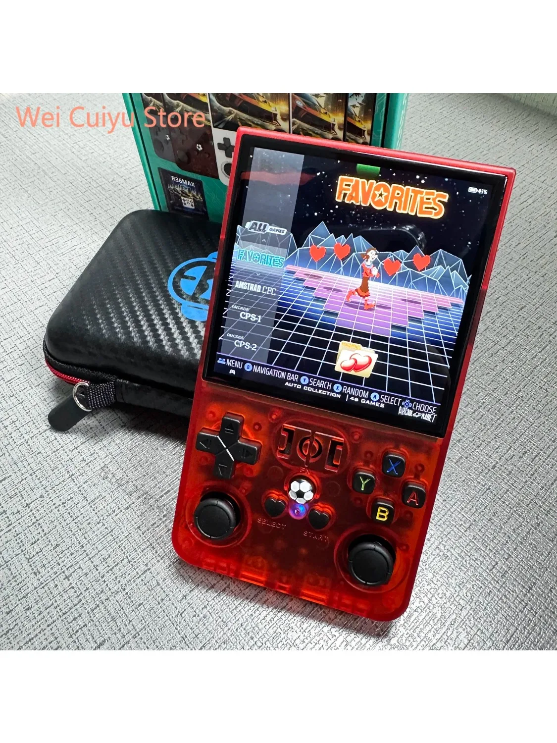 Nouveau R36MAX open source portable rétro système Linux console de jeu 4.0 pouces IPS écran portable arcade de poche