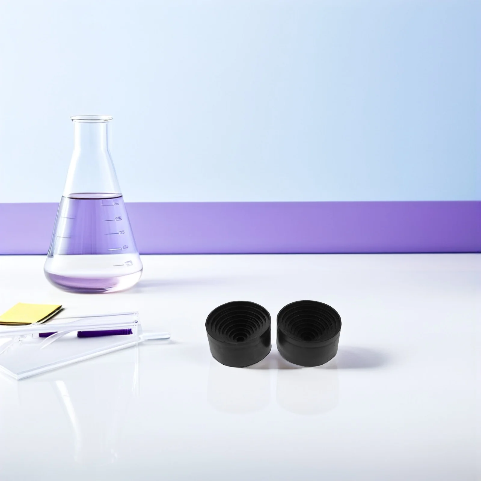 

2pcs Flask Support Rubber Lab Stand AntiSlip HighTemperature Round Bottom Chemistry Equipment Lab Flask Holder