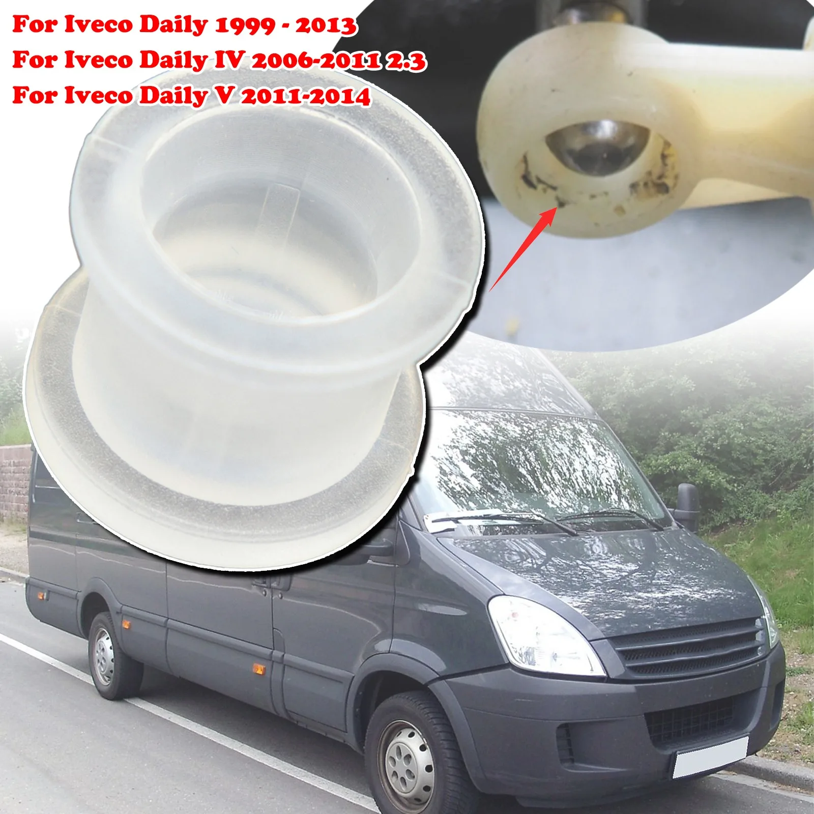 Car Manual Gearbox Shift Cable Linkage Bushing Shifter Lever Connect End Joint Collect Bushing For Iveco Daily IV V 1999 - 2014