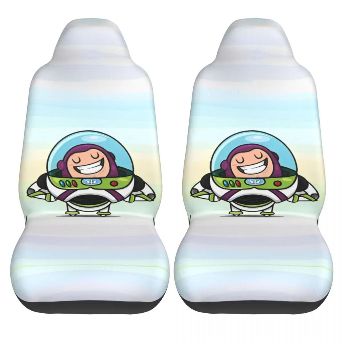 

Buzz Lightyear Car Seat Covers Toy Story Protective 2 Pcs Auto Seat Covers Cute Auto Polyester Cover