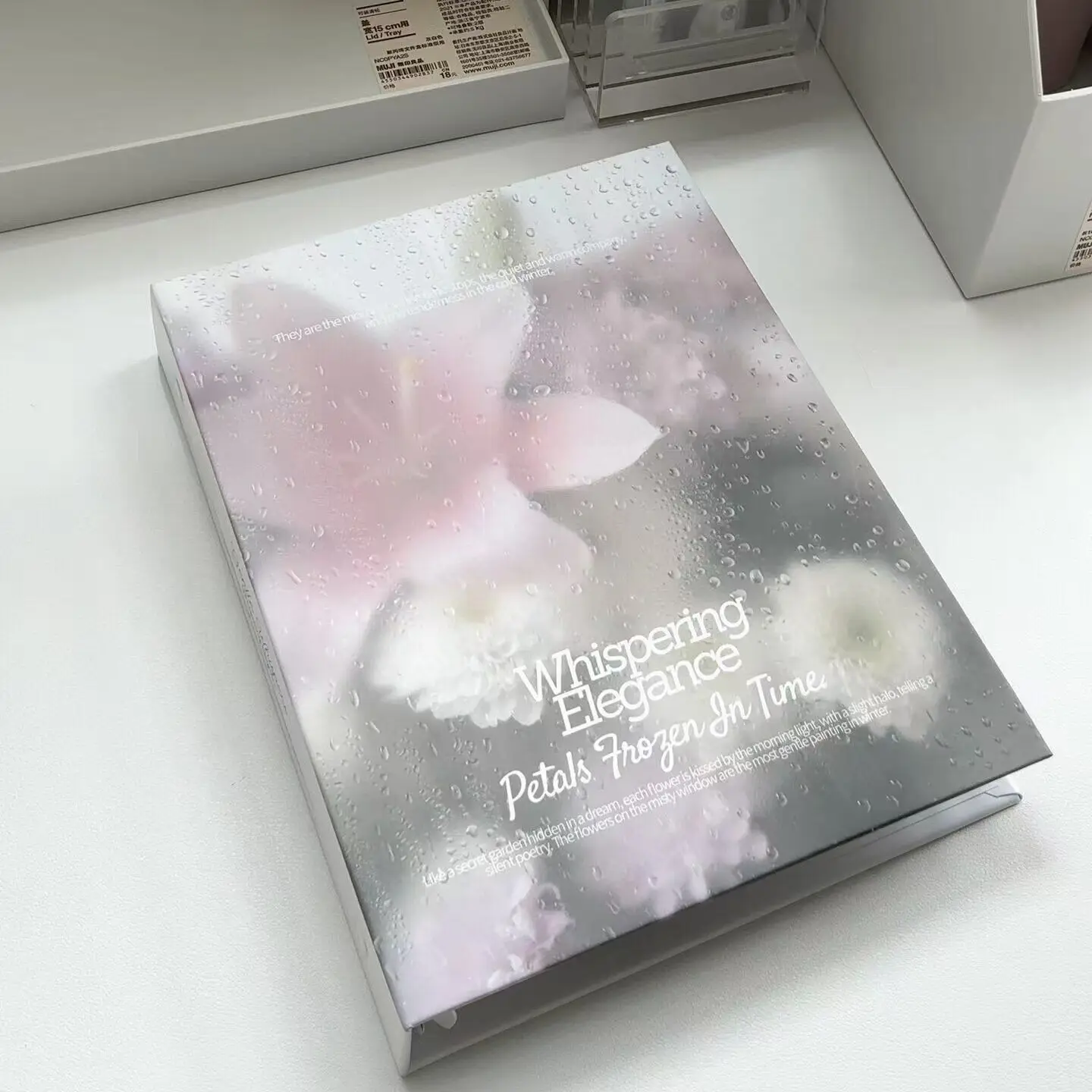 Korean Style Niche Rainy Day Flower Card Album Ins Style High-Value Multi-Functional Small Card Storage Album Office Stationery