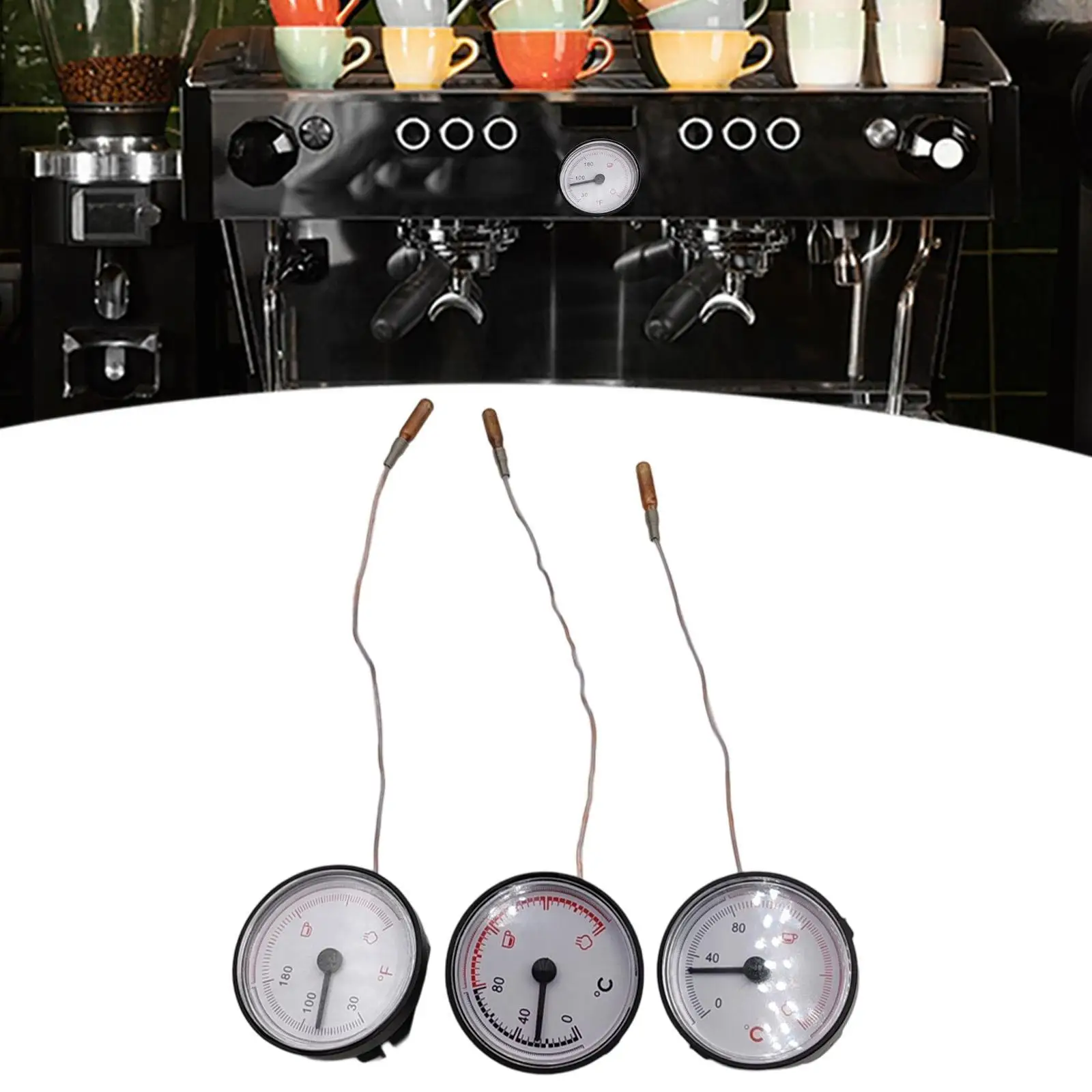 

Capillary Temperature Gauge Measurement Liquid Water Oil Home Office Kitchen Cooking Axial Dial Thermometer with Capillary Tube