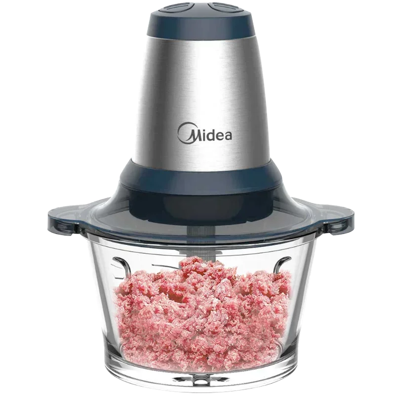 Household Electric Meat Grinder: Small Fully Automatic Minces Meat Mixes Vegetables Multifunctional Cooking Meat Mincing Machine