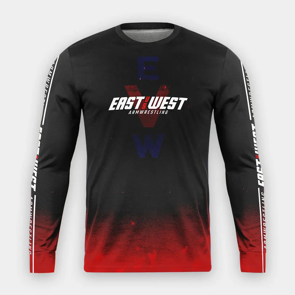 

Fans 3D Print EAST VS WEST Sport Jersey Men Women's Breathable Round Neck Long Sleeve Man Casual T-Shirt Male Outdoor Sportwear