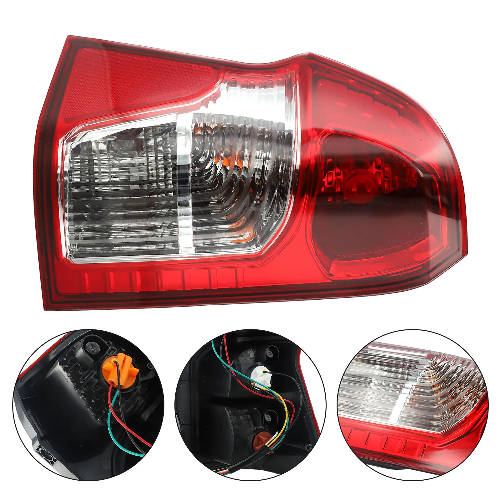 Left Rear Tail Light Assembly Brake For Ssangyong Actyon Sports 2012-2017 Red ABS Easy Installation Car Lights