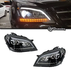 Auto Parts For W164 Headlights 2009-2012 ML320 ML350 latest Styling LED Daytime Lights Dual Projector Car Accesorios Modified