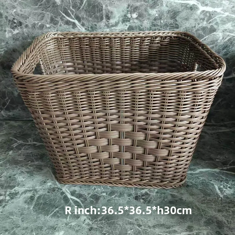 

Blue Dir Towel Basket Linen Non-Woven Basket for Hotel Guest Room And Homestay Laundry Organizer Handmade Wier Sle