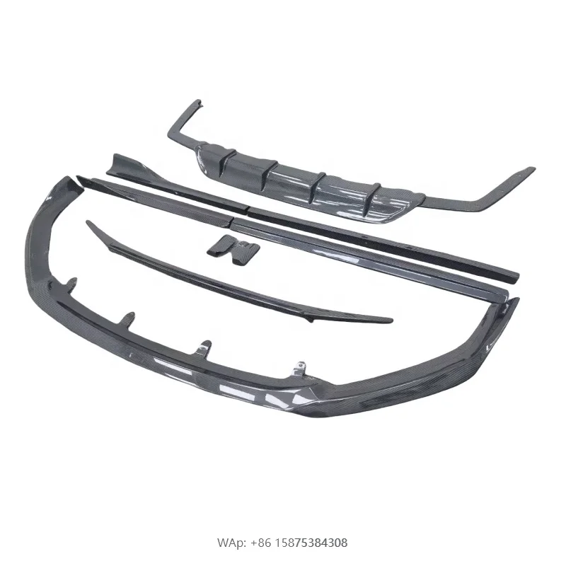 

High Quality Aim Style Carbon Fiber Front Lip Side Skirt Rear Diffuser Spoiler for RX 500H 2023+