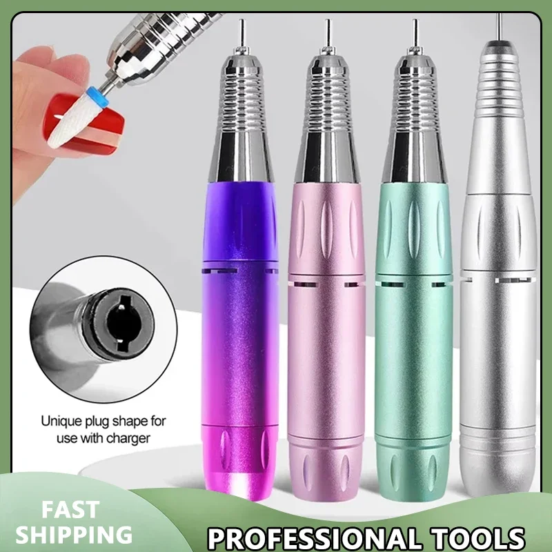 

Electric DC Nail Drill Pen Handle File Polish Grind Machine Handpiece Manicure Pedicure Tool for Nails Drill Machine Accessories