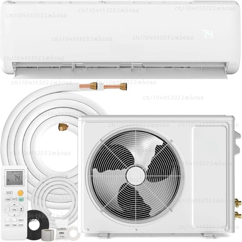 Sistema Inverter Eficiente para hasta 750 Pies Cuadrados con Instalación de Mini Split sin Ductos y Bomba de Calor de 12000 BTU 115V