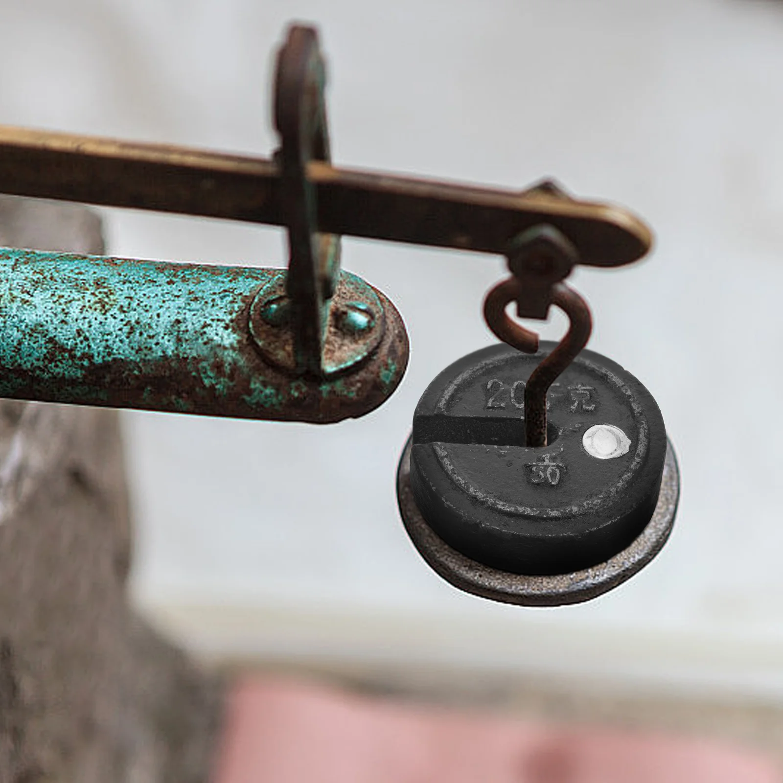 مقياس الحديد الوزن الصينية التقليدية المعايرة لاستبدال الطب أوراق الشاي مقياس التوازن المضادة للتآكل إمدادات المعدنية #2