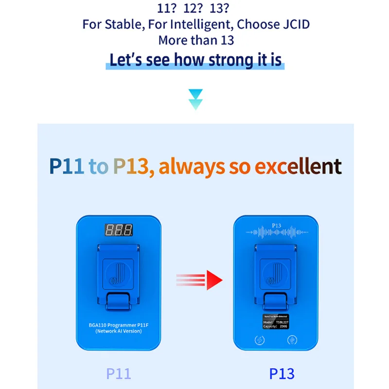 JC P13 PCIE NAND programator dysku twardego dla 8-13 Promax Nand Flash odczytu i zapisu SN danych odłączają narzędzia Wifi DFU Box