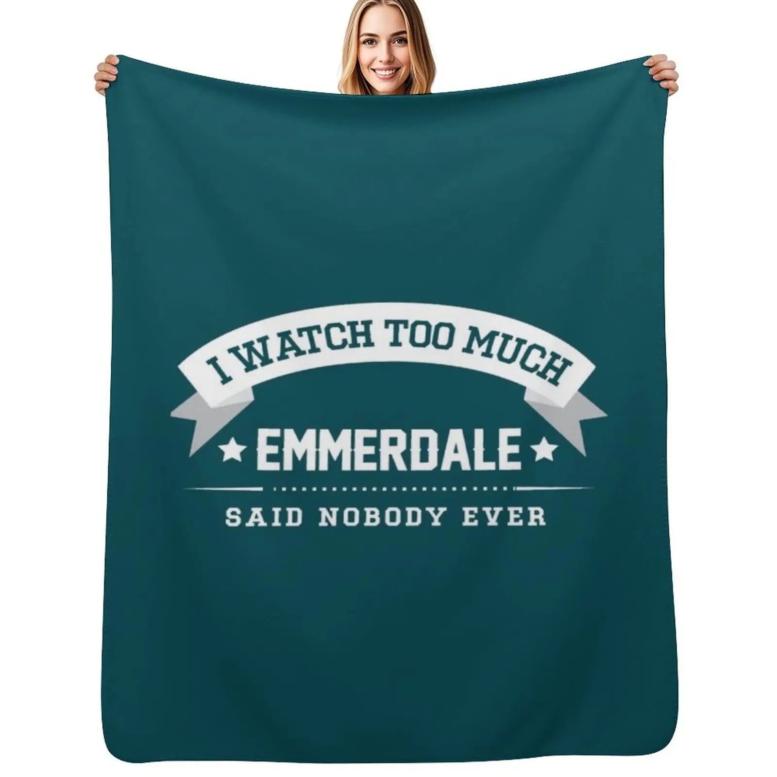 

I Watch Too Much Emmerdale Said Nobody Ever Throw Blanket Portable Lightweight Blanket for Travel Camping