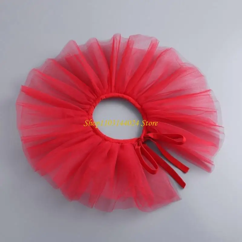 N5KE Removível Collar Ruffle Rufla para Medieval Confortável e Ajustável Coleta Ruff para Atividade Histórica