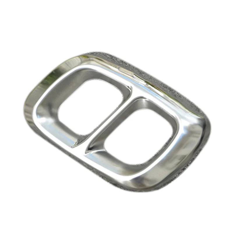 2Pcs Stainless Steel Chrome for Mercedes Benz GLA Class X156 Car Exhaust Muffler Cover Trim