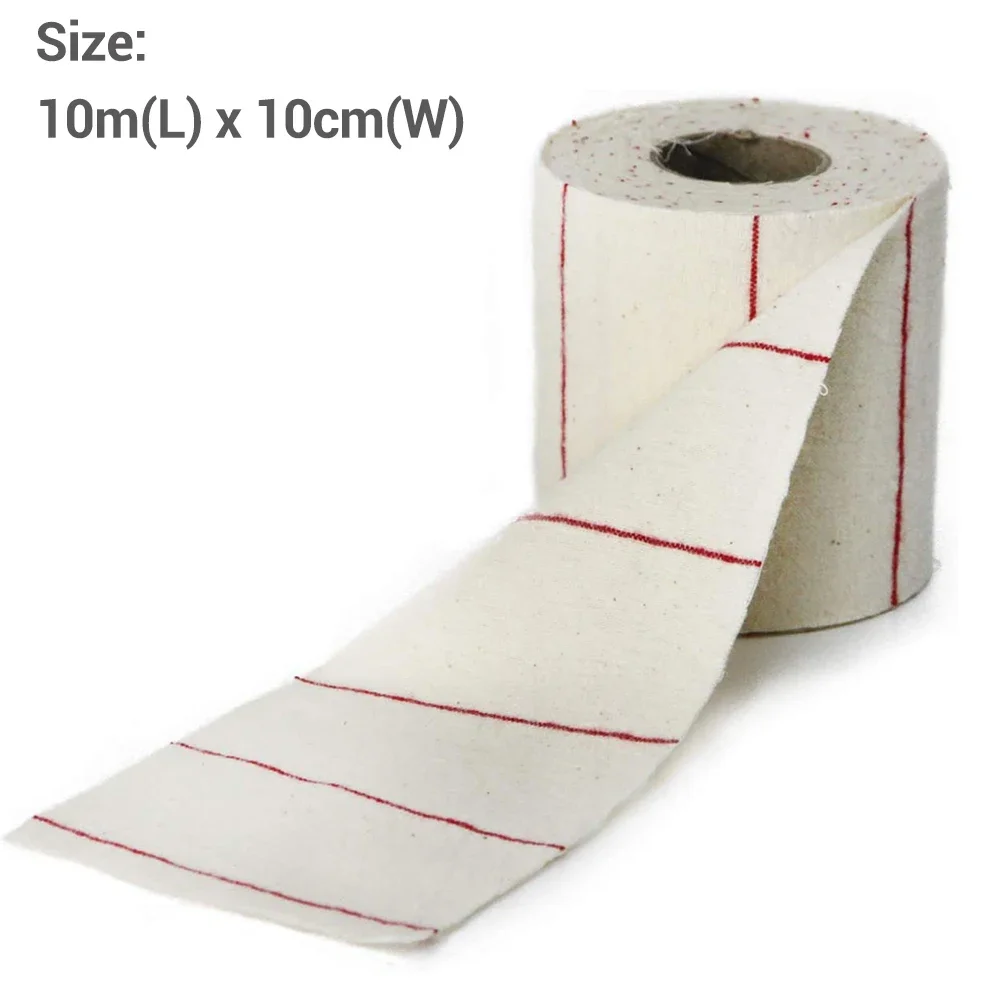 30M Wiederverwendbare Baumwoll-Reinigungstuchrolle, 10cm Breit, für die Waffenpflege, DIY-Wischtuch, Jagdwaffen-Reinigungsset – Detail 5