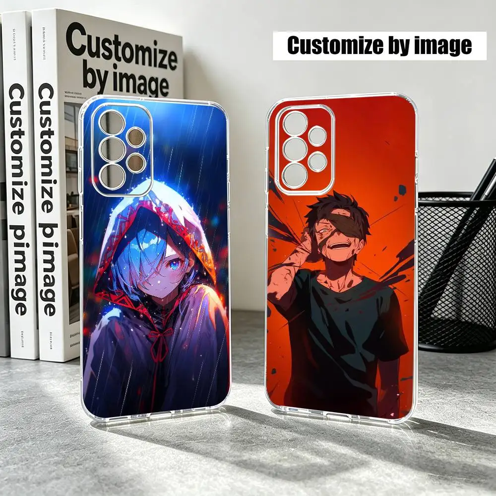 Zero Natsuki Subaru REM Anime  Phone Case Transparent Silicone Soft For Samsung S25,S24,S21,S22,S23,S30,Ultra,S20,Plus,Fe
