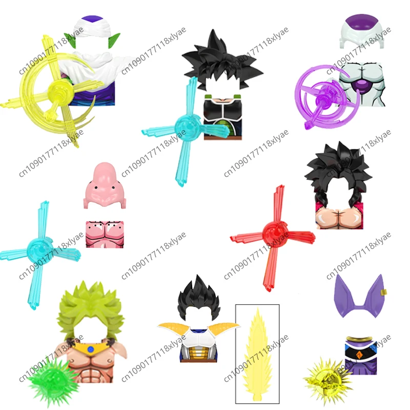 The Action Figures Weapons Pants Hair Parts Model Blocks MOC Bricks Set Gifts Toys For Children WM6177