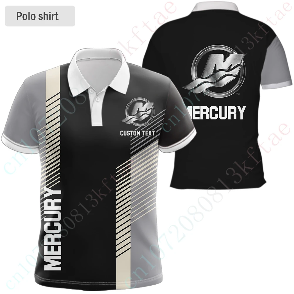 Mercury T Shirt For Men Anime Short Sleeve Top Unisex Clothing Casual Golf Wear Harajuku Polo Shirts And Blouses Custom Logo