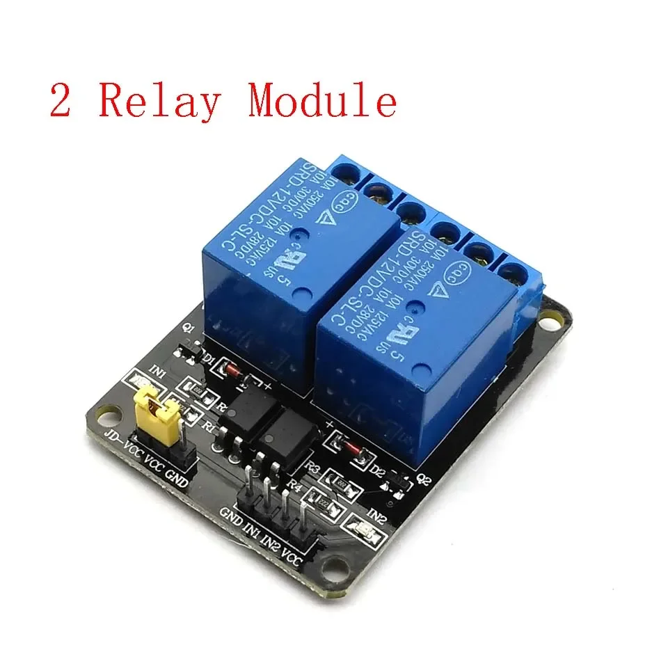 

5 В 12 В 2-канальный релейный модуль щит для Arduino ARM PIC AVR DSP 2-сторонний релейный модуль