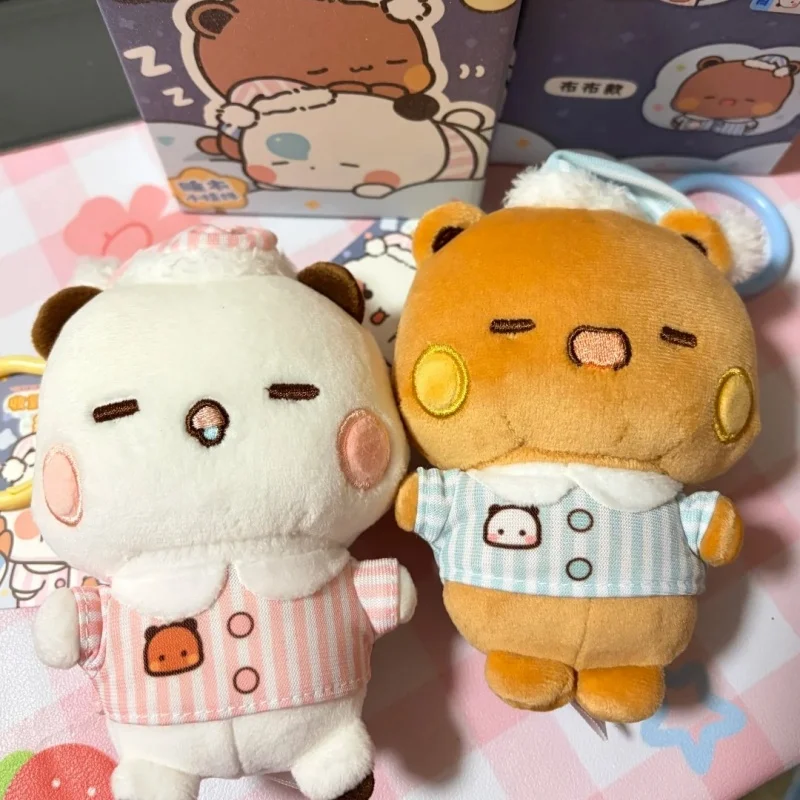

Yier And Bubu Plush Keychain Authentic Licensed Pajama Style Cute 10cm Soft Stuffed Animal Bag Pendant For Couple Birthday Gift