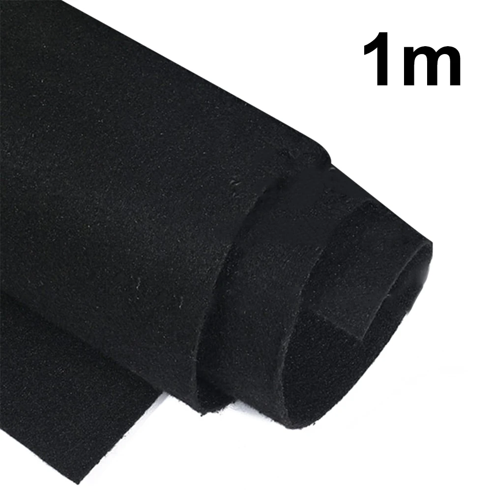 1M Speaker Grill Cloth Polyester Fiber Car Subwoofer Box Sound-Absorbing Board Clothes Anti-Seismic Blanket Felt Gray/Black DIY