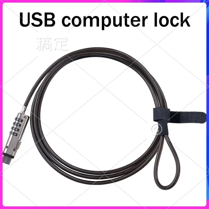 AP-1 PCS USB Password Lock Computer Lock Password Protection Anti-Theft Lock Universal Laptop Computer Password Lock