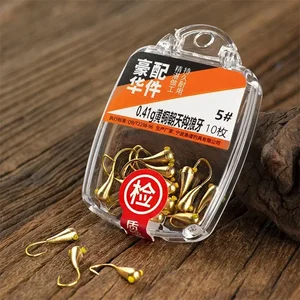 6 Büyük satış kancası, katı pirinç-no. 5