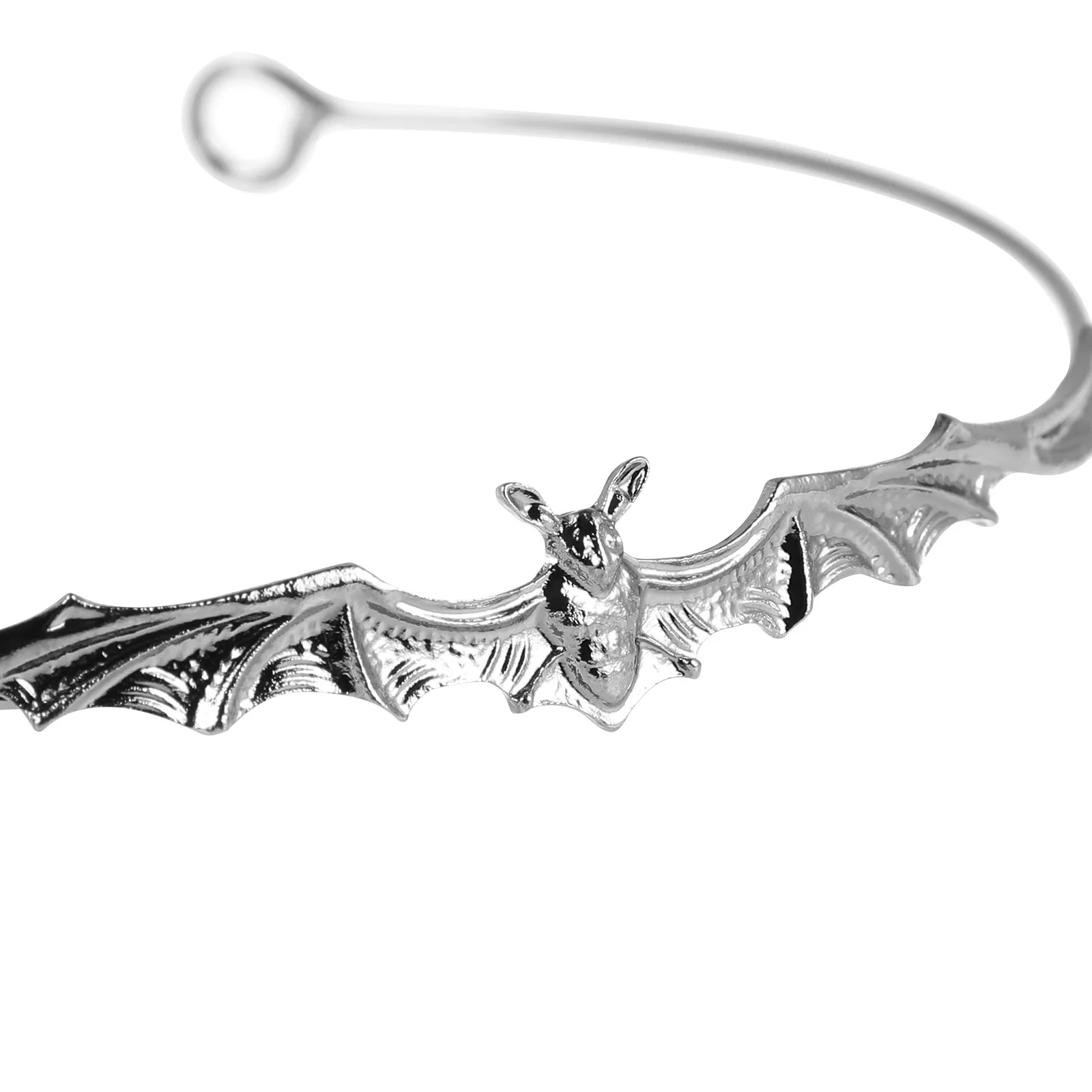 

Halloween Costume Hair Hoop Party Bat Design Cosplay Headband Alloy Bat Hairband Decorative Headdress Lightweight Comfortable