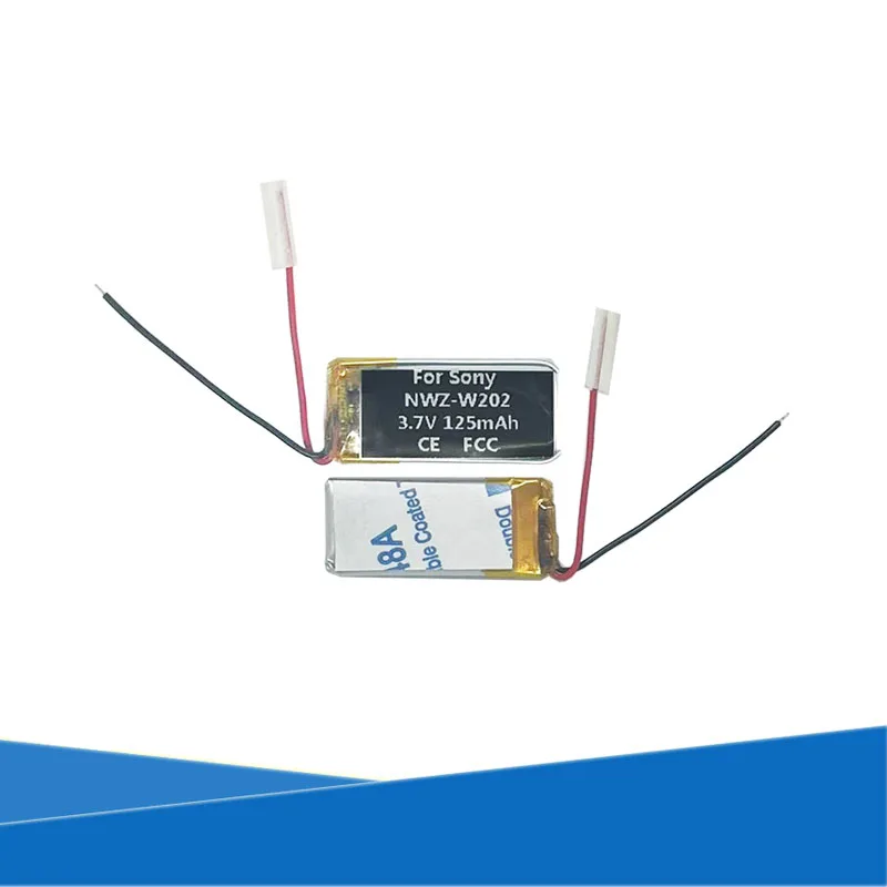 

125mAh SHB800 401224 Battery For Sony Walkman NWZ-W262 NWZ-W202 NWZ-W252 MP3/4