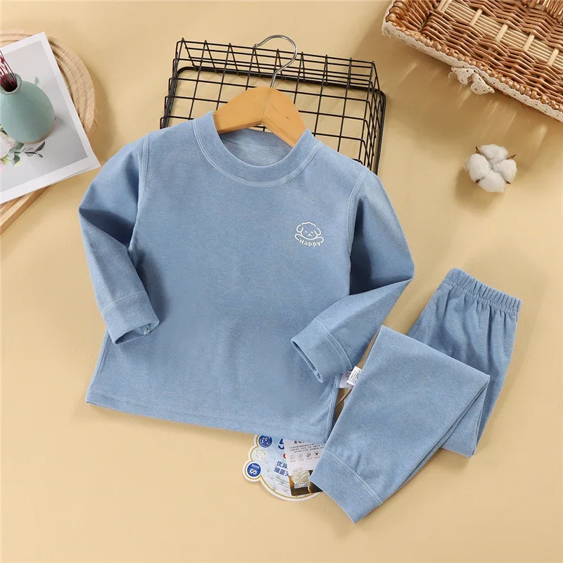 1-12 Years Children Clothes Set Warm Clothing Sets Autumn Girls Boys Padded Cotton Suit Kids Pullover + Pants 2Pcs Outfits