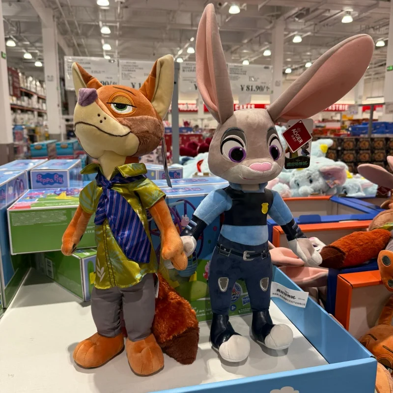 

Genuine Disney Zootopia Character Nick Wilde Judy Hopps Cartoon Cute Toy Doll Model Birthday Christmas Gift For Children Friends