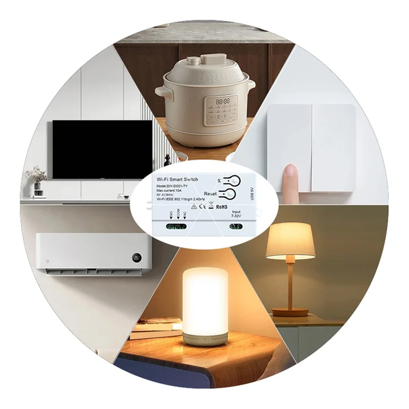 

Classy-Tuya Wi-Fi умный переключатель DIY таймер 1CH 7-32 В USB 5 В 2,4G Wi-Fi Smartlife модуль домашней автоматизации для Alexa Google Home IFTT