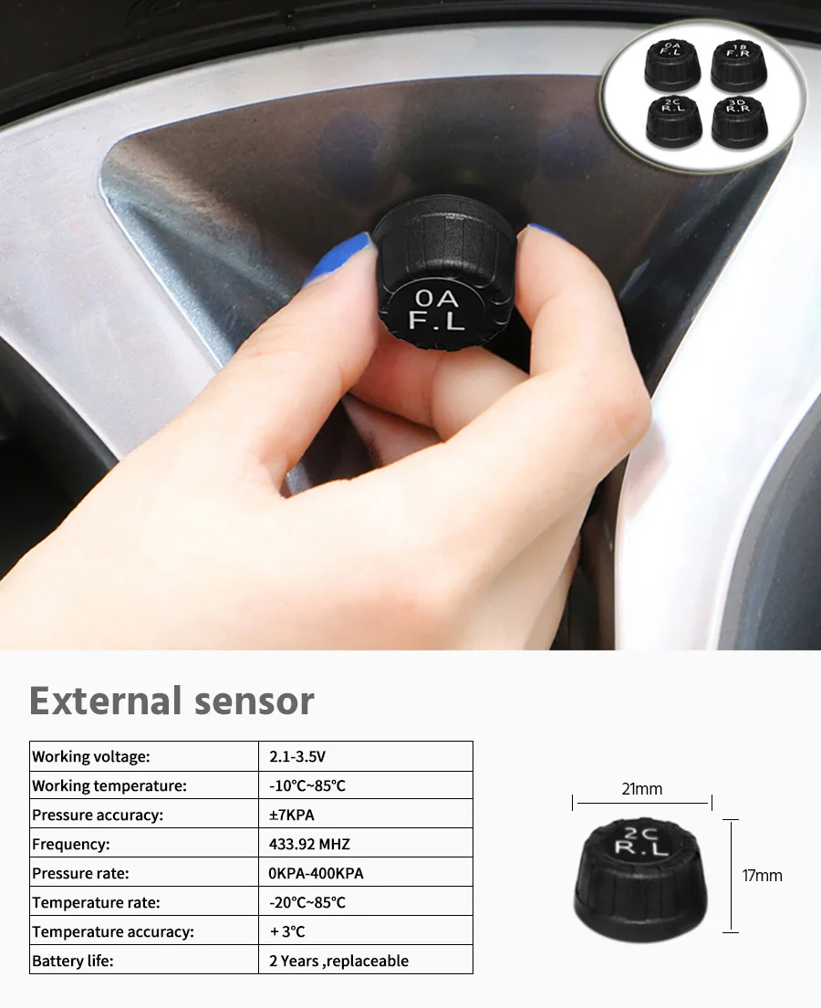 E-ACE Mini Encendedor de Cigarrillos con Pantalla Digital de Presión, Detectores Electrónicos Universales de Presión de 
